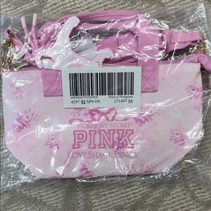 Victoria's Secret Pink Floral Cosmetic Case